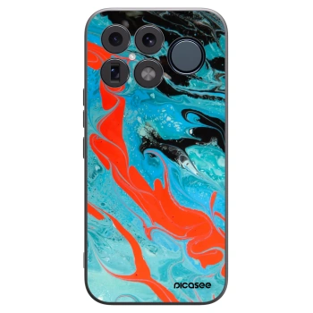 Picasee Xiaomi Poco F8 Ultra Hülle - Schwarzes Silikon - Blue Magma