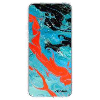 Picasee Xiaomi Redmi Note 9 Pro Hülle - Transparentes Silikon - Blue Magma