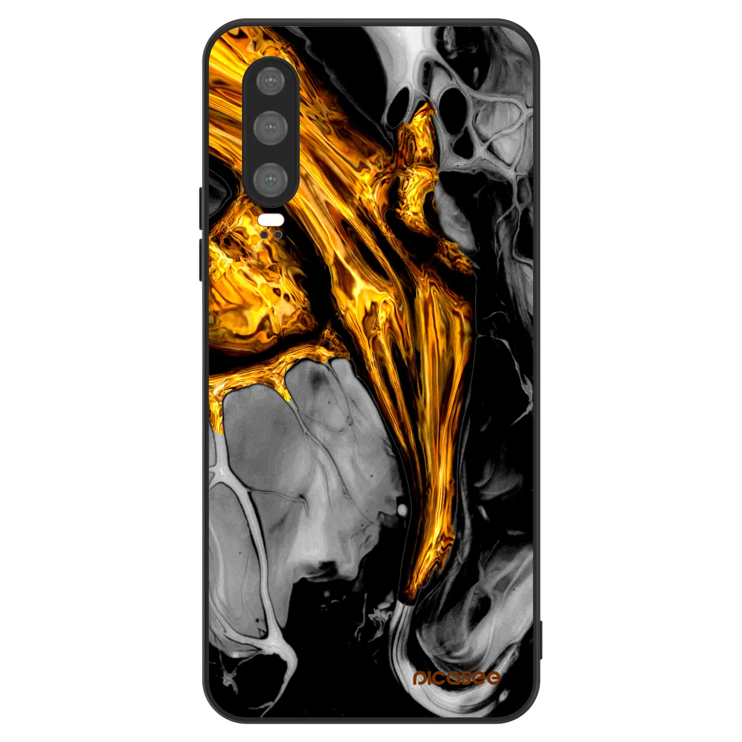Picasee ULTIMATE CASE für Huawei P30 - Black Gold