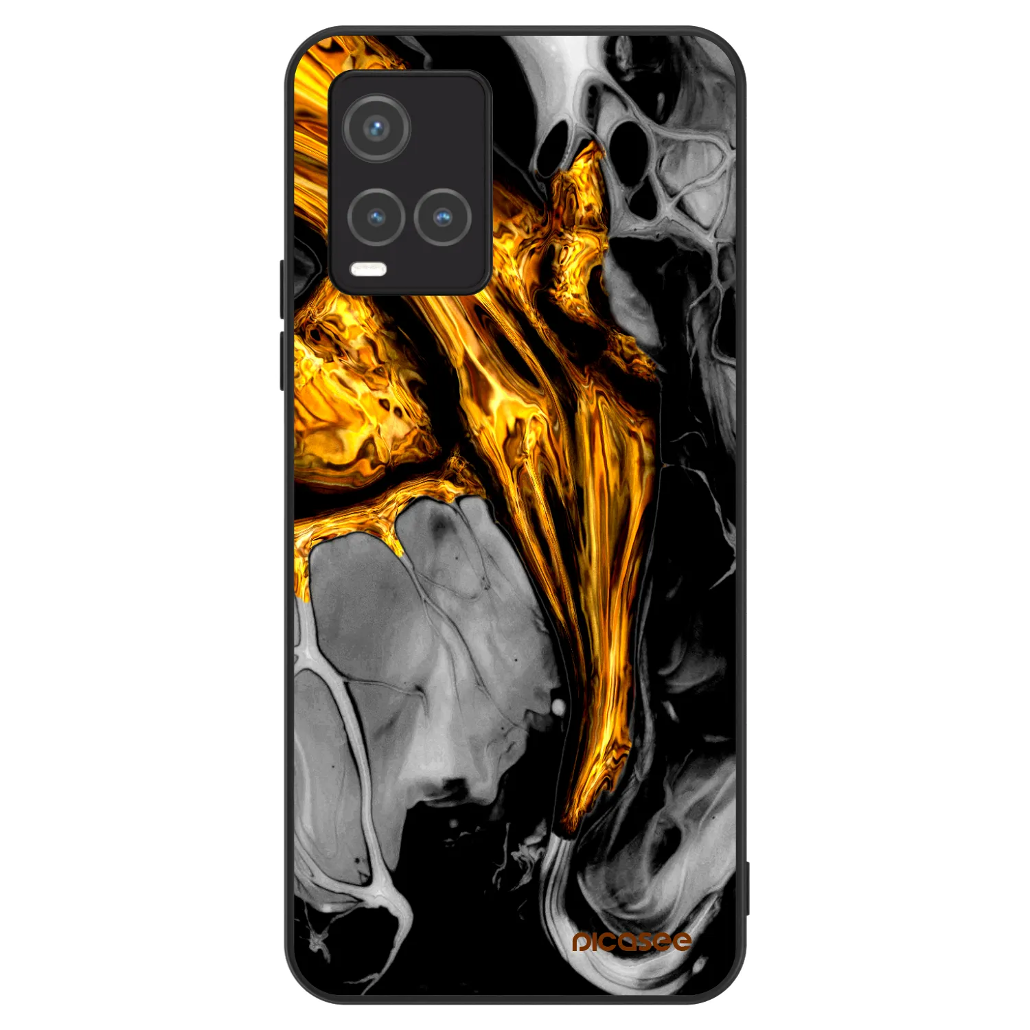 Picasee ULTIMATE CASE für Vivo Y33s - Black Gold