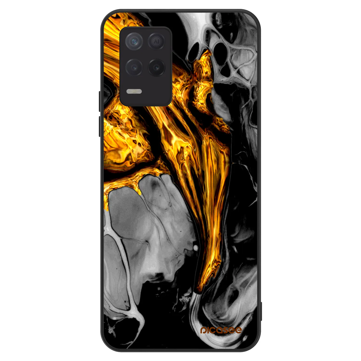 Picasee ULTIMATE CASE für Realme 8 5G - Black Gold
