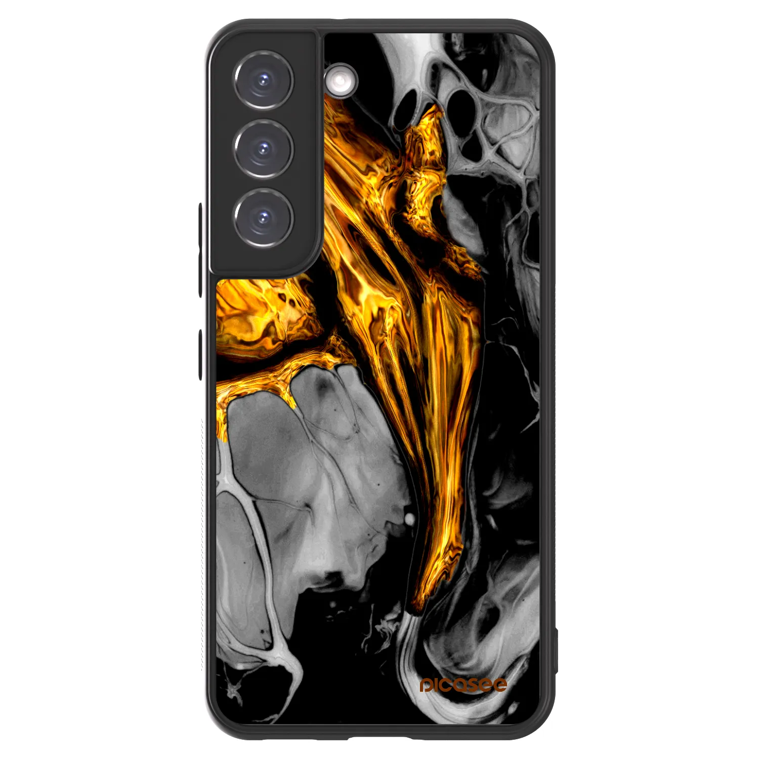 Picasee ULTIMATE CASE für Samsung Galaxy S22 5G - Black Gold