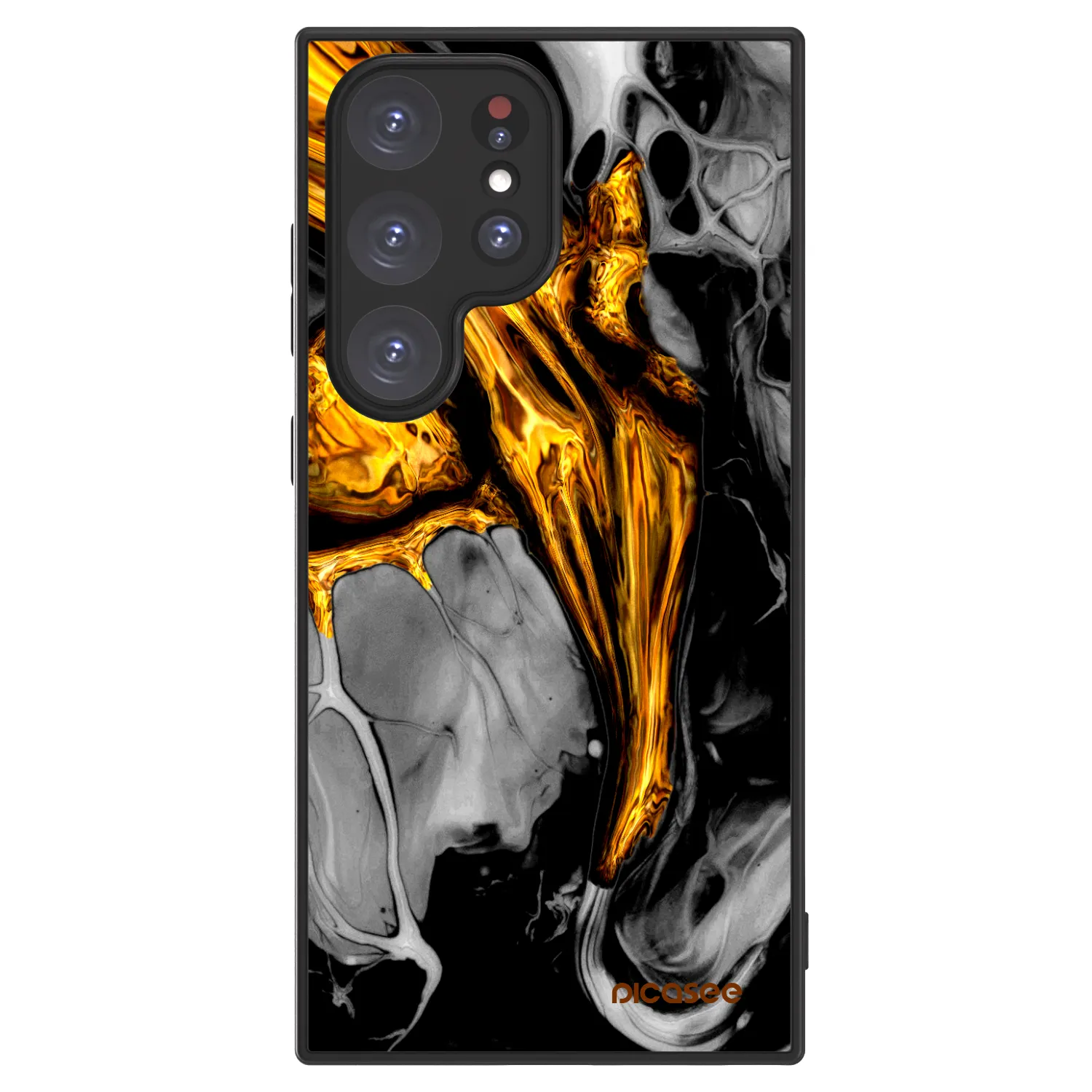 Picasee ULTIMATE CASE für Samsung Galaxy S24 Ultra S928B 5G - Black Gold