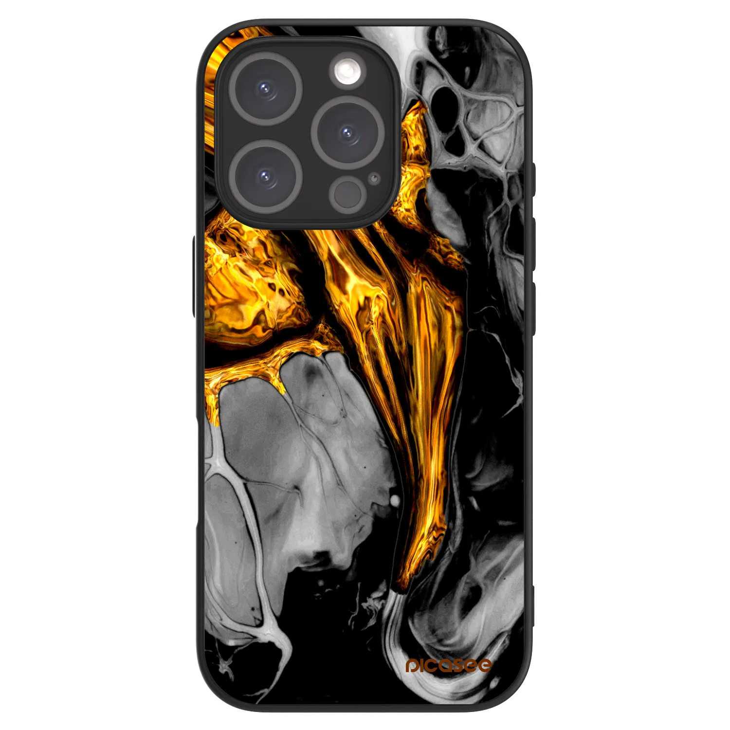 Picasee ULTIMATE CASE für Apple iPhone 16 Pro - Black Gold