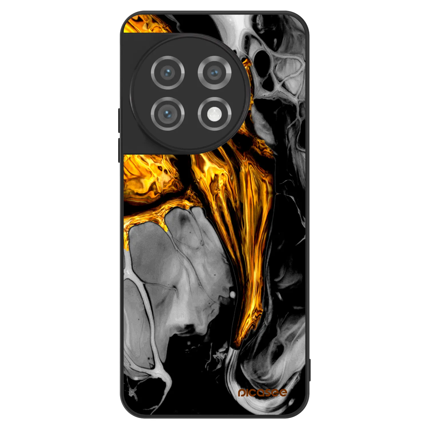 Picasee ULTIMATE CASE für OnePlus 11 5G - Black Gold