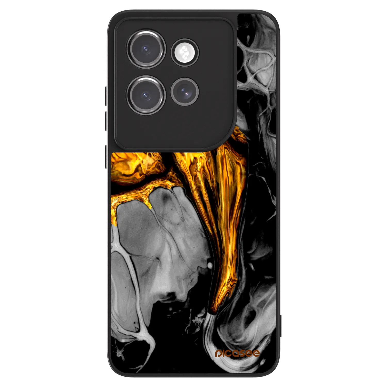 Picasee ULTIMATE CASE für Motorola Edge 50 Neo - Black Gold