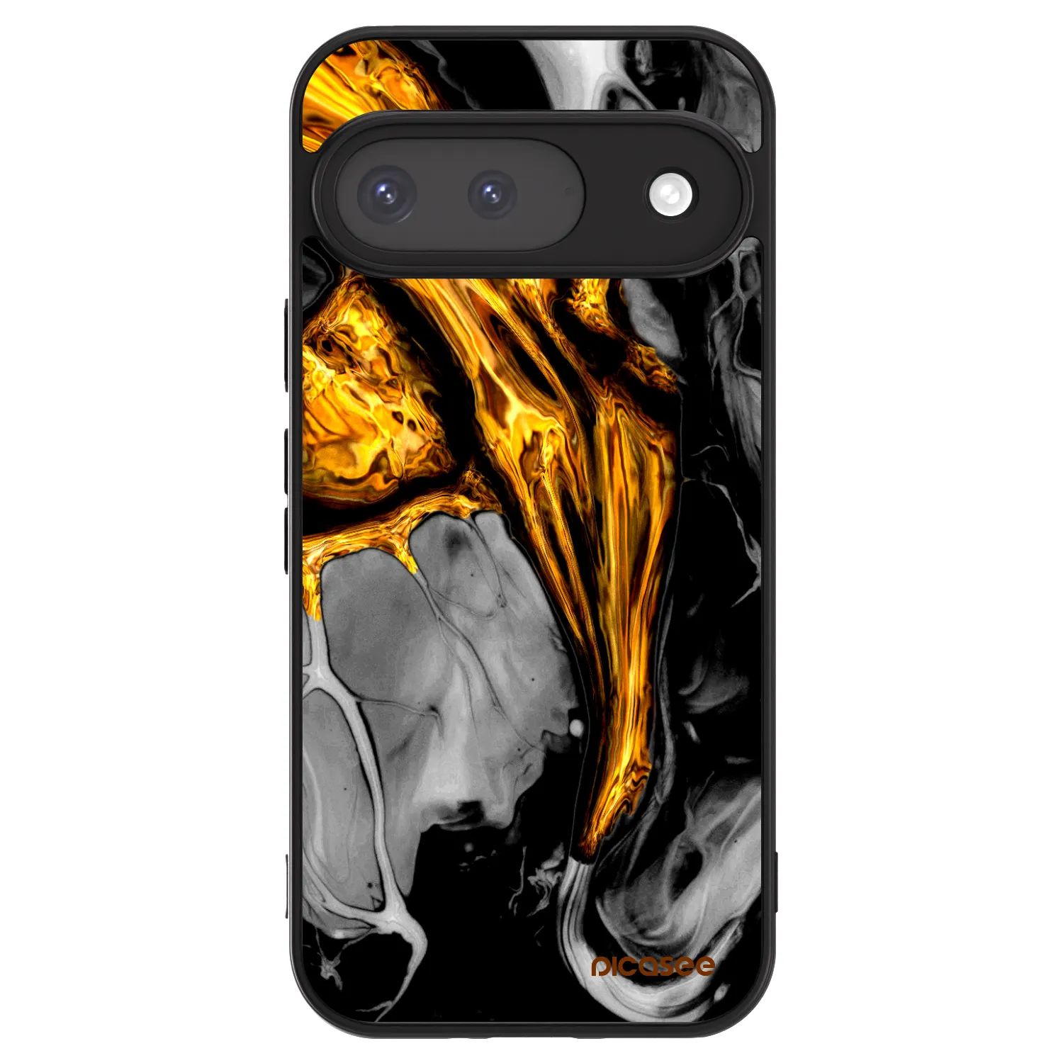 Picasee ULTIMATE CASE für Google Pixel 9 - Black Gold
