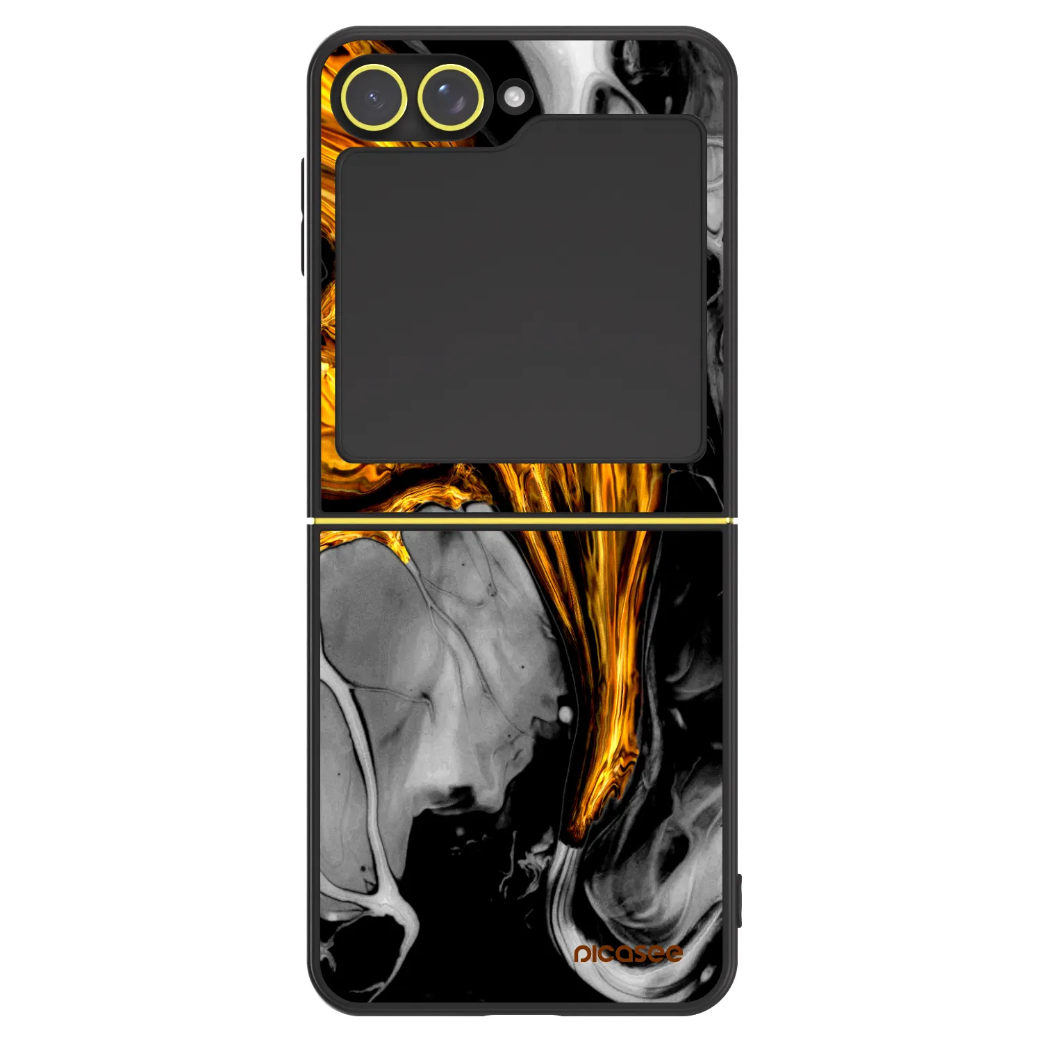 Picasee ULTIMATE CASE für Samsung Galaxy Z Flip6 5G - Black Gold