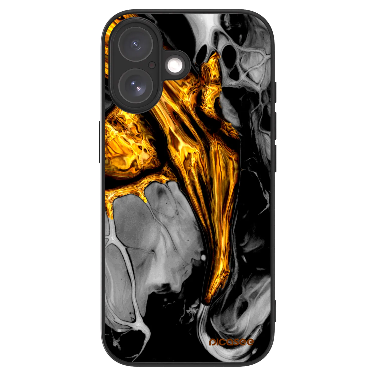 Picasee ULTIMATE CASE MagSafe für Apple iPhone 17 - Black Gold