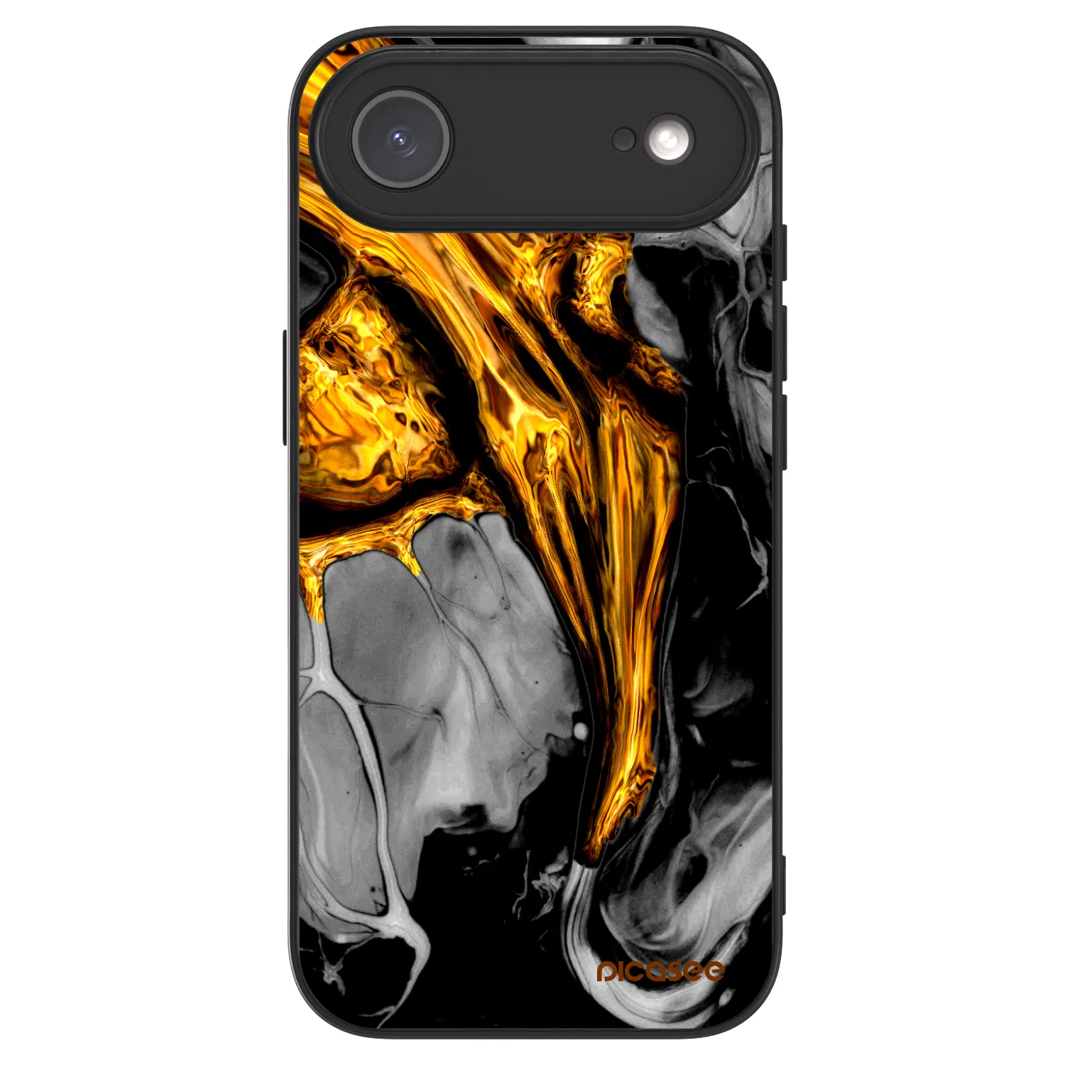 Picasee ULTIMATE CASE MagSafe für Apple iPhone Air - Black Gold
