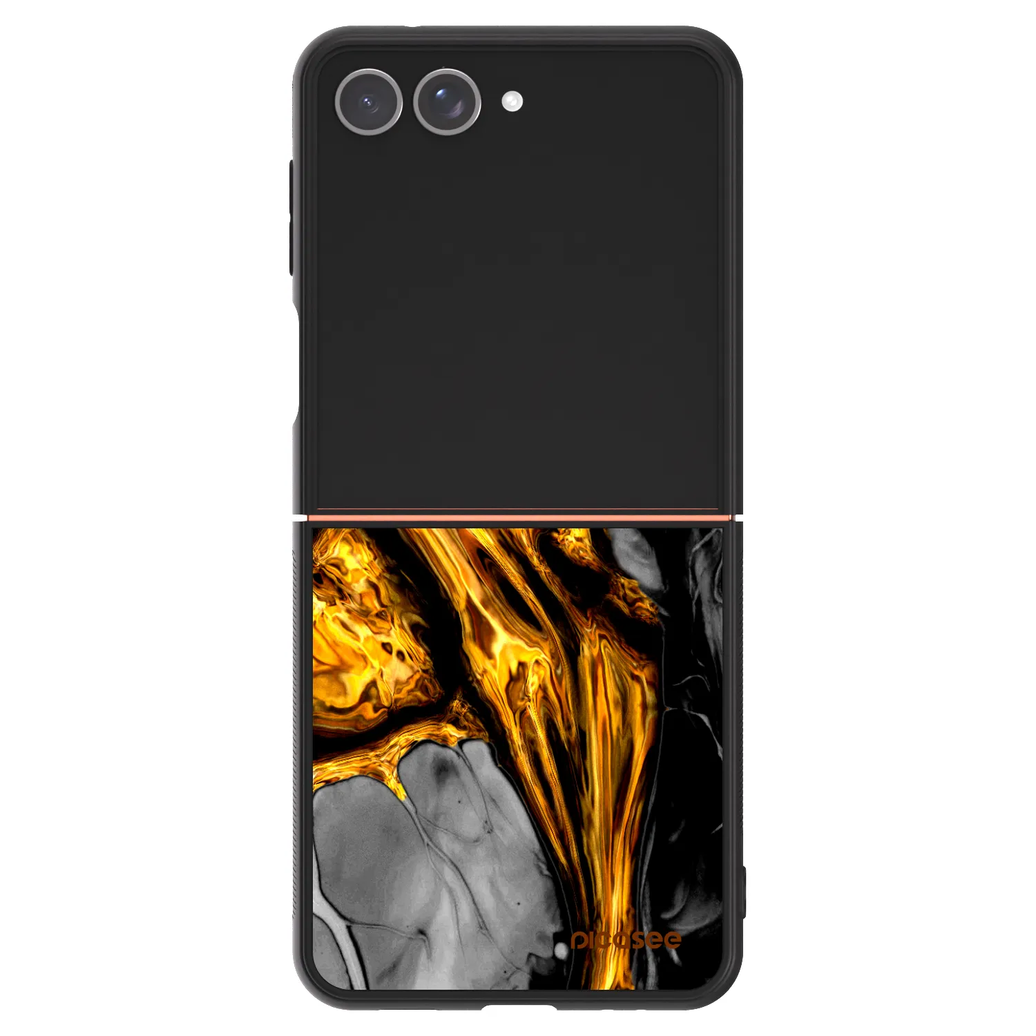 Picasee ULTIMATE CASE für Samsung Galaxy Z Flip7 5G - Black Gold