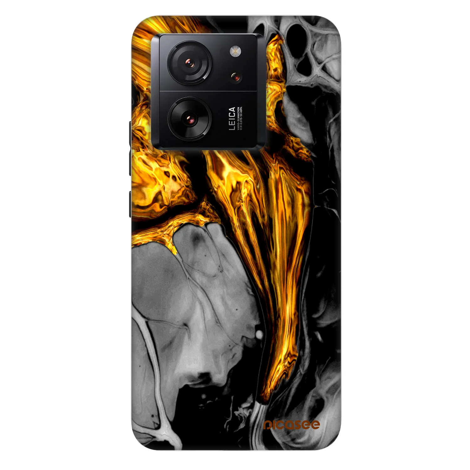 Picasee Fashion Case für Xiaomi 13T - Black Gold