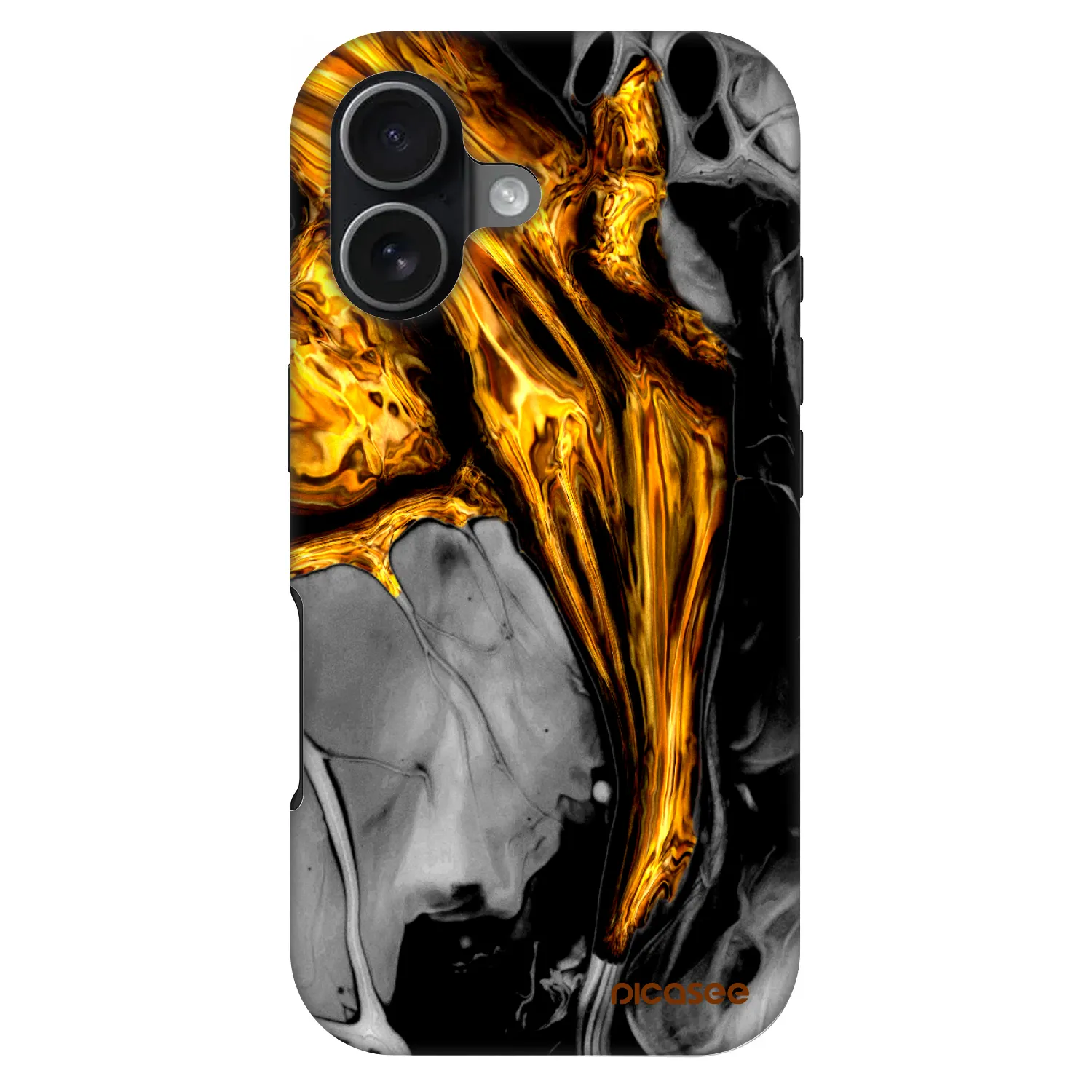 Picasee Fashion Case MagSafe für Apple iPhone 17 - Black Gold