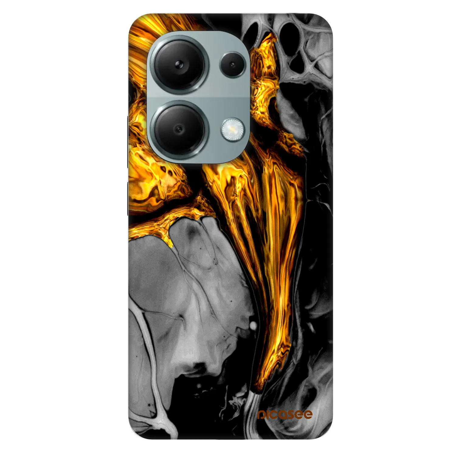 Picasee Fashion Case für Xiaomi Redmi Note 13 Pro 4G - Black Gold