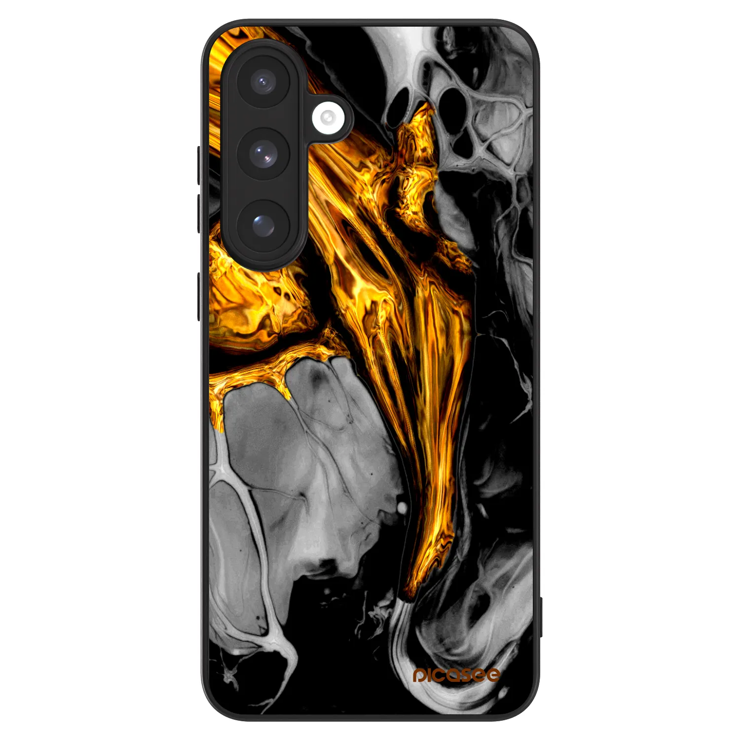 Picasee ULTIMATE CASE PowerShare für Samsung Galaxy S25 FE 5G - Black Gold