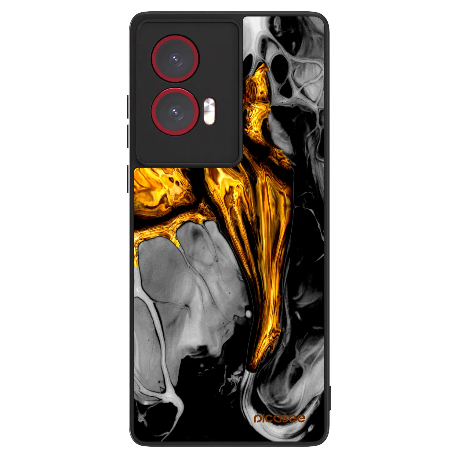 Picasee ULTIMATE CASE für Motorola Edge 50 Fusion - Black Gold