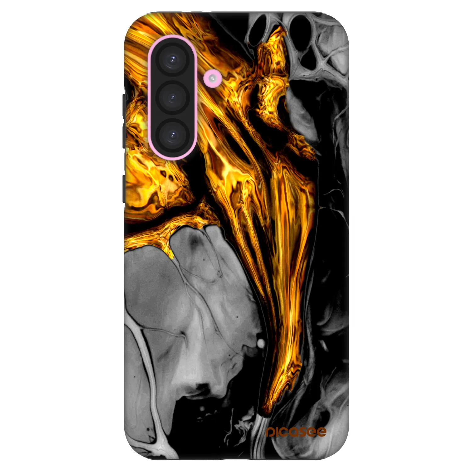 Picasee Fashion Case für Samsung Galaxy A56 5G A566B - Black Gold