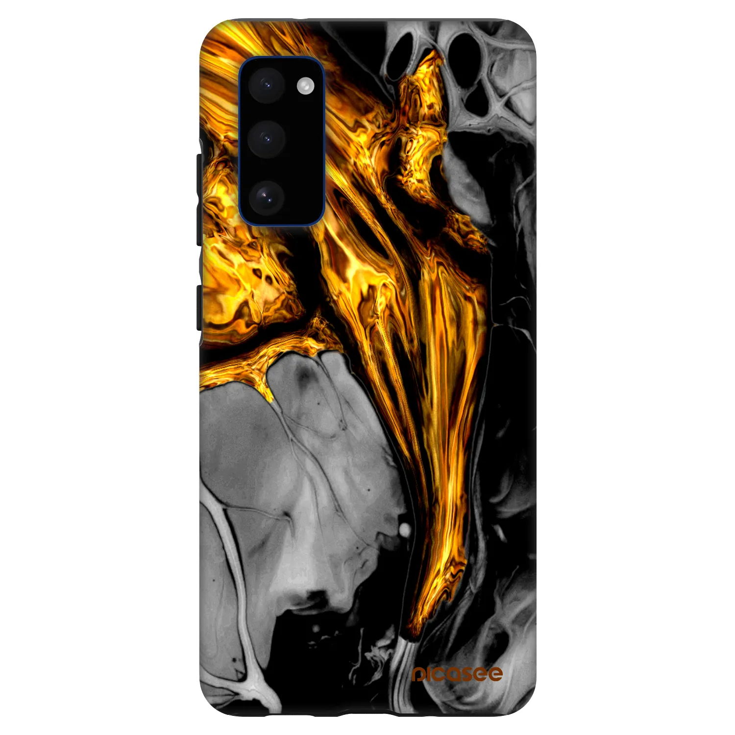 Picasee Fashion Case für Samsung Galaxy S20 FE - Black Gold