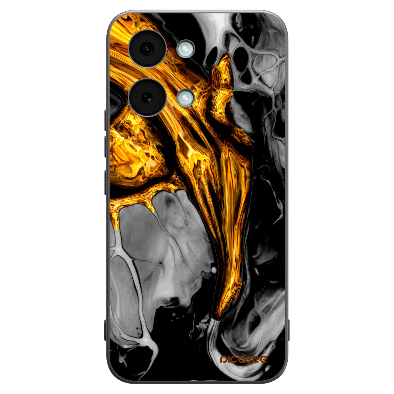Picasee Xiaomi Poco X8 Pro Max Hülle - Schwarzes Silikon - Black Gold