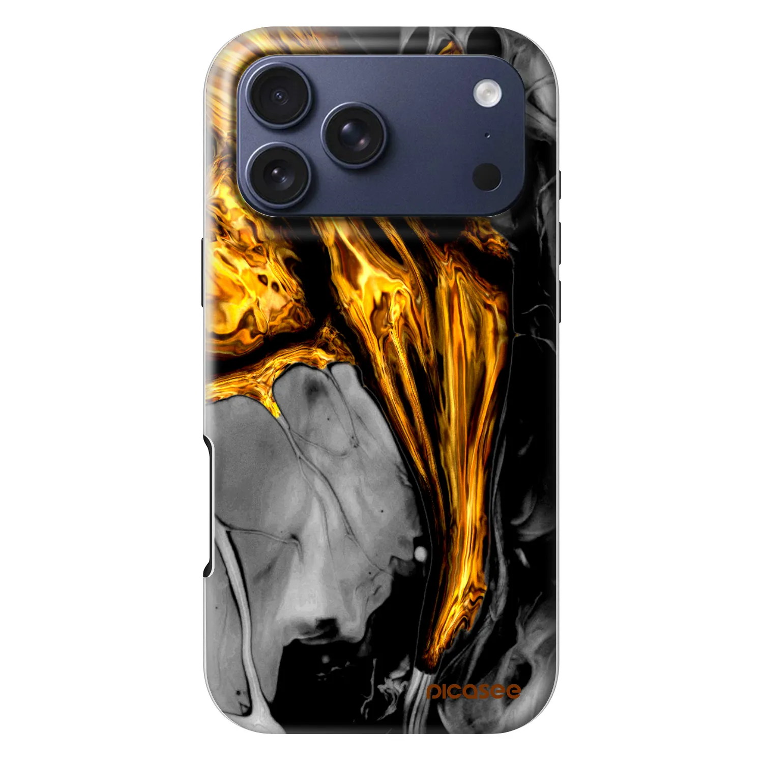 Picasee Fashion Case MagSafe für Apple iPhone 18 Pro Max - Black Gold