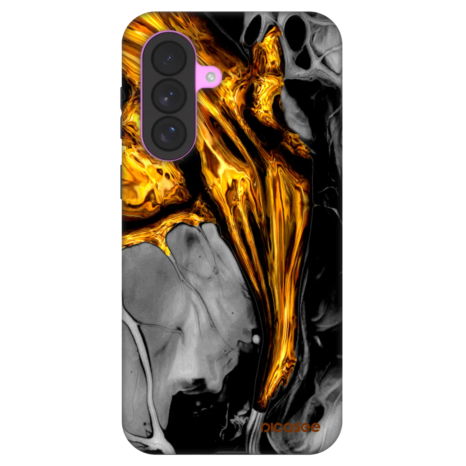 Picasee Fashion Case für Samsung Galaxy A37 - Black Gold