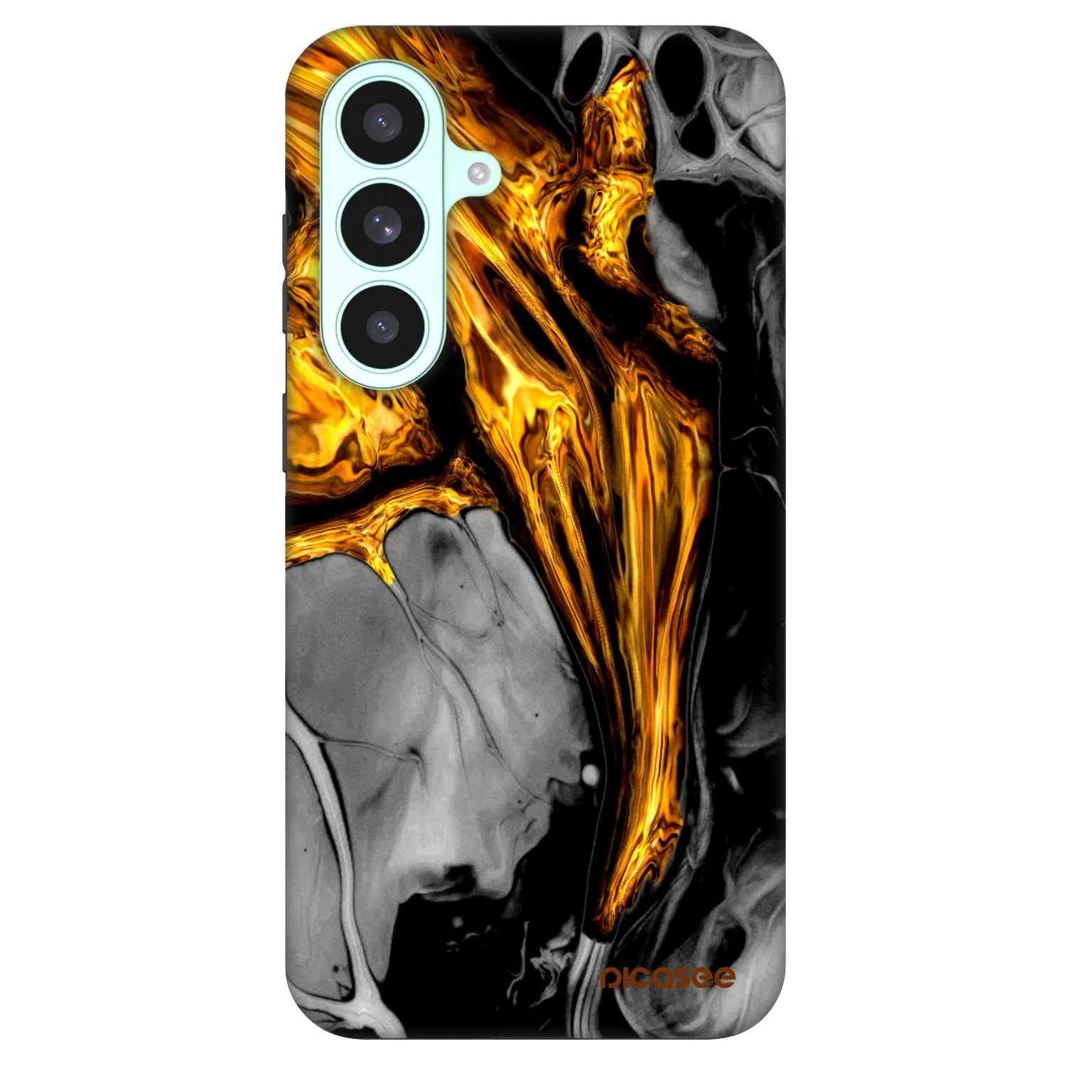 Picasee Fashion Case PowerShare pro Samsung Galaxy S26 FE - Black Gold