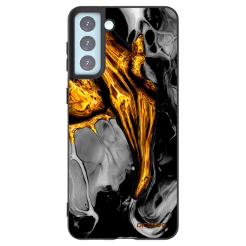 Picasee Samsung Galaxy S21+ 5G G996F Hülle - Schwarzes Silikon - Black Gold