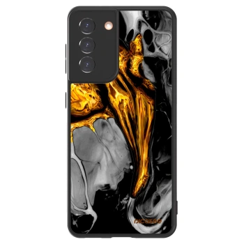 Picasee ULTIMATE CASE für Samsung Galaxy S21 5G G991B - Black Gold