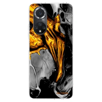 Picasee Huawei Nova 9 SE Hülle - Transparentes Silikon - Black Gold