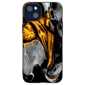 Picasee Apple iPhone 14 Plus Hülle - Schwarzes Silikon - Black Gold