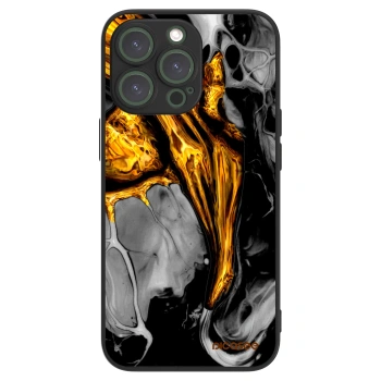 Picasee ULTIMATE CASE MagSafe für Apple iPhone 13 Pro - Black Gold
