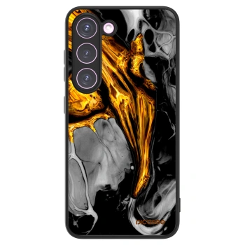 Picasee ULTIMATE CASE für Samsung Galaxy S23 5G - Black Gold