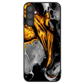 Picasee ULTIMATE CASE für Samsung Galaxy A14 4G A145R - Black Gold