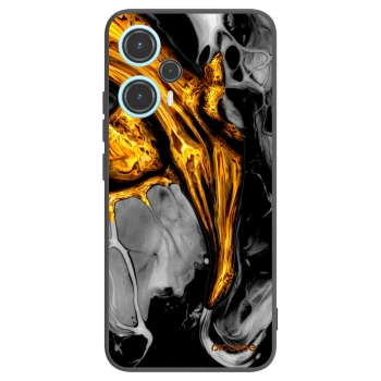 Picasee Xiaomi Poco F5 Hülle - Schwarzes Silikon - Black Gold