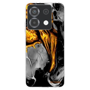 Picasee Xiaomi Poco X6 Hülle - Transparentes Silikon - Black Gold