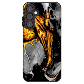 Picasee Samsung Galaxy A25 A256B 5G Hülle - Schwarzes Silikon - Black Gold