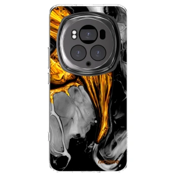 Picasee Honor Magic6 Pro Hülle - Transparentes Silikon - Black Gold