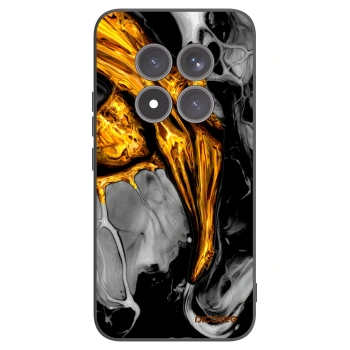 Picasee Xiaomi Redmi Note 15 Pro+ Hülle - Schwarzes Silikon - Black Gold