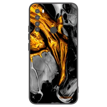 Picasee Xiaomi Redmi Note 8 Hülle - Schwarzes Silikon - Black Gold