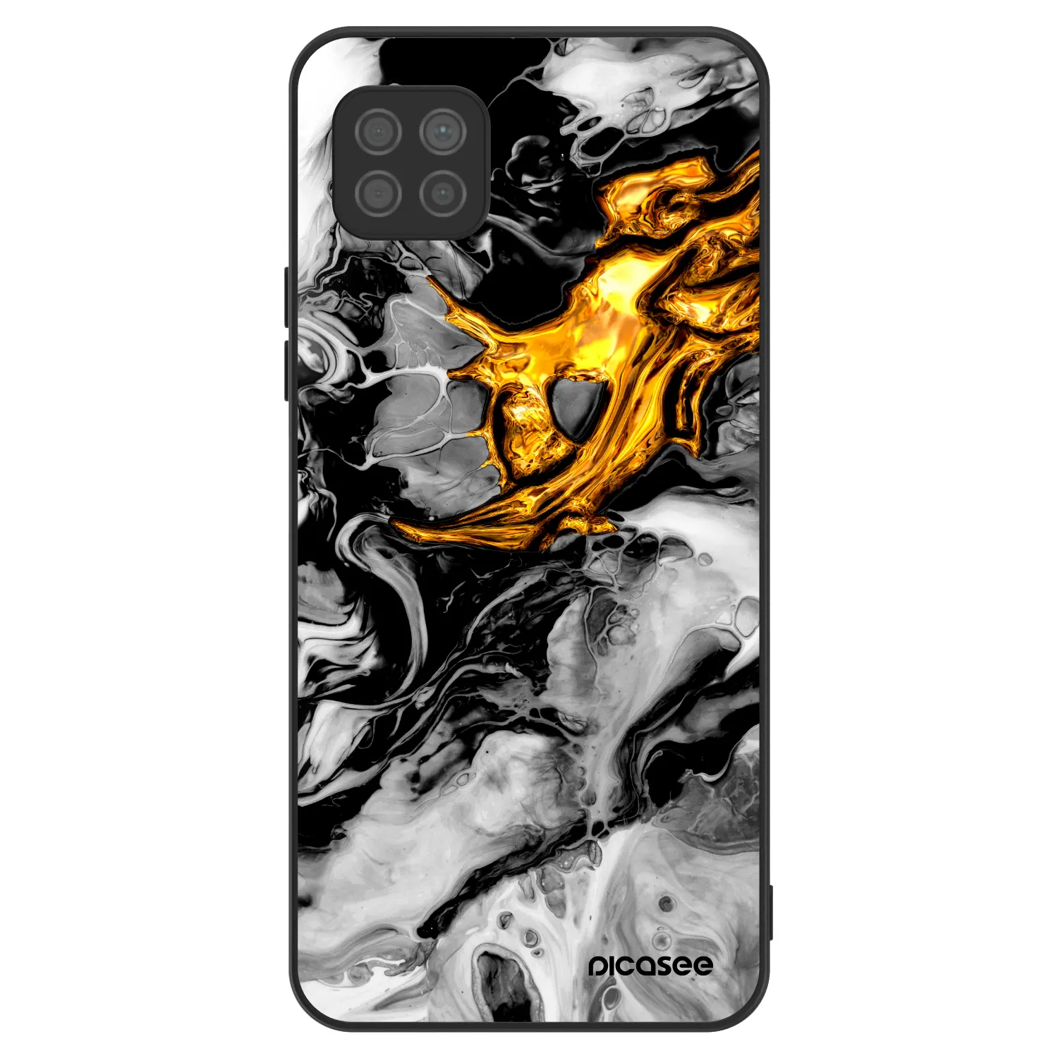 Picasee ULTIMATE CASE für Huawei P40 Lite - Black Gold 2