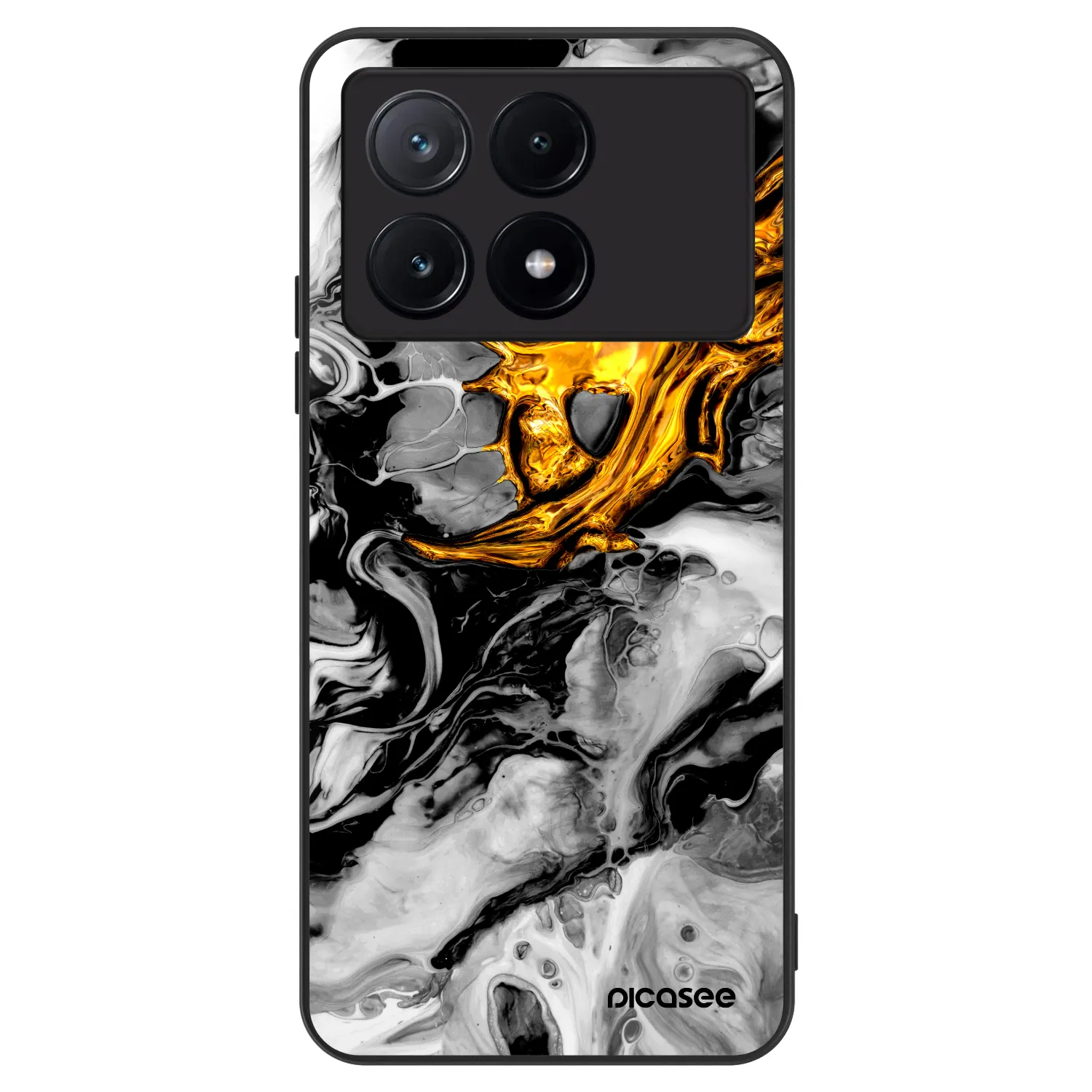 Picasee ULTIMATE CASE für Xiaomi Poco X6 Pro - Black Gold 2