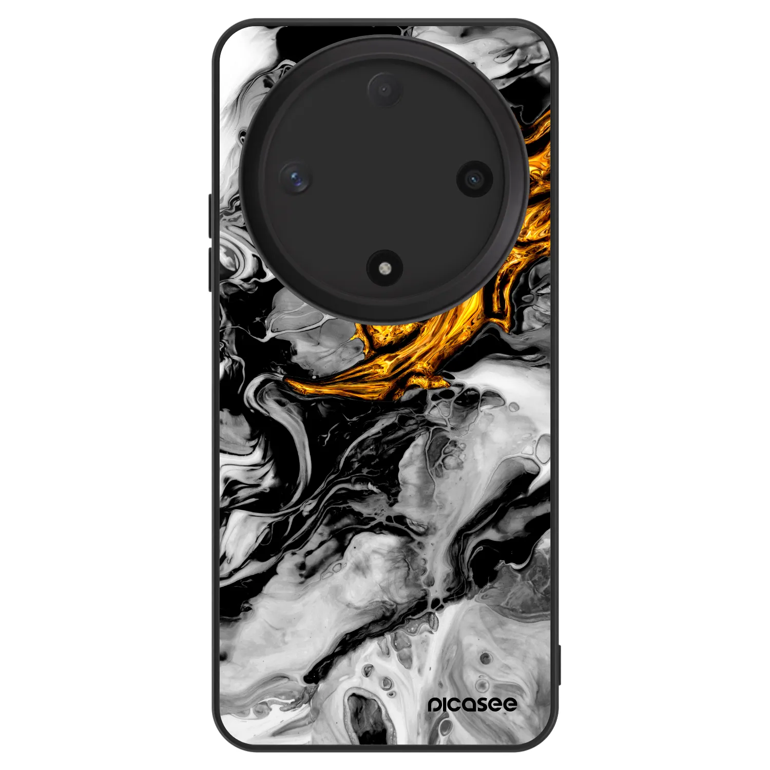 Picasee ULTIMATE CASE für Honor Magic6 Lite 5G - Black Gold 2