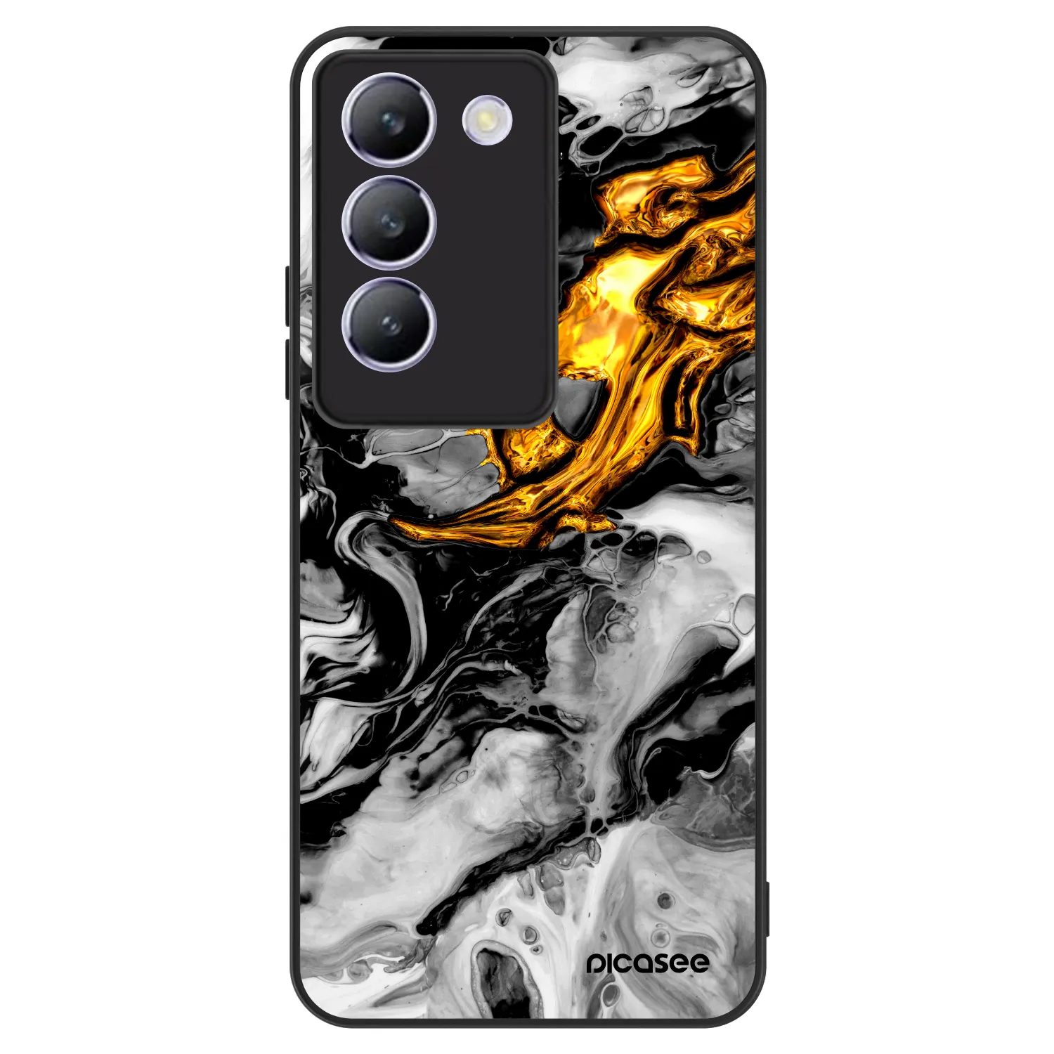 Picasee ULTIMATE CASE für Vivo V40 SE 5G - Black Gold 2