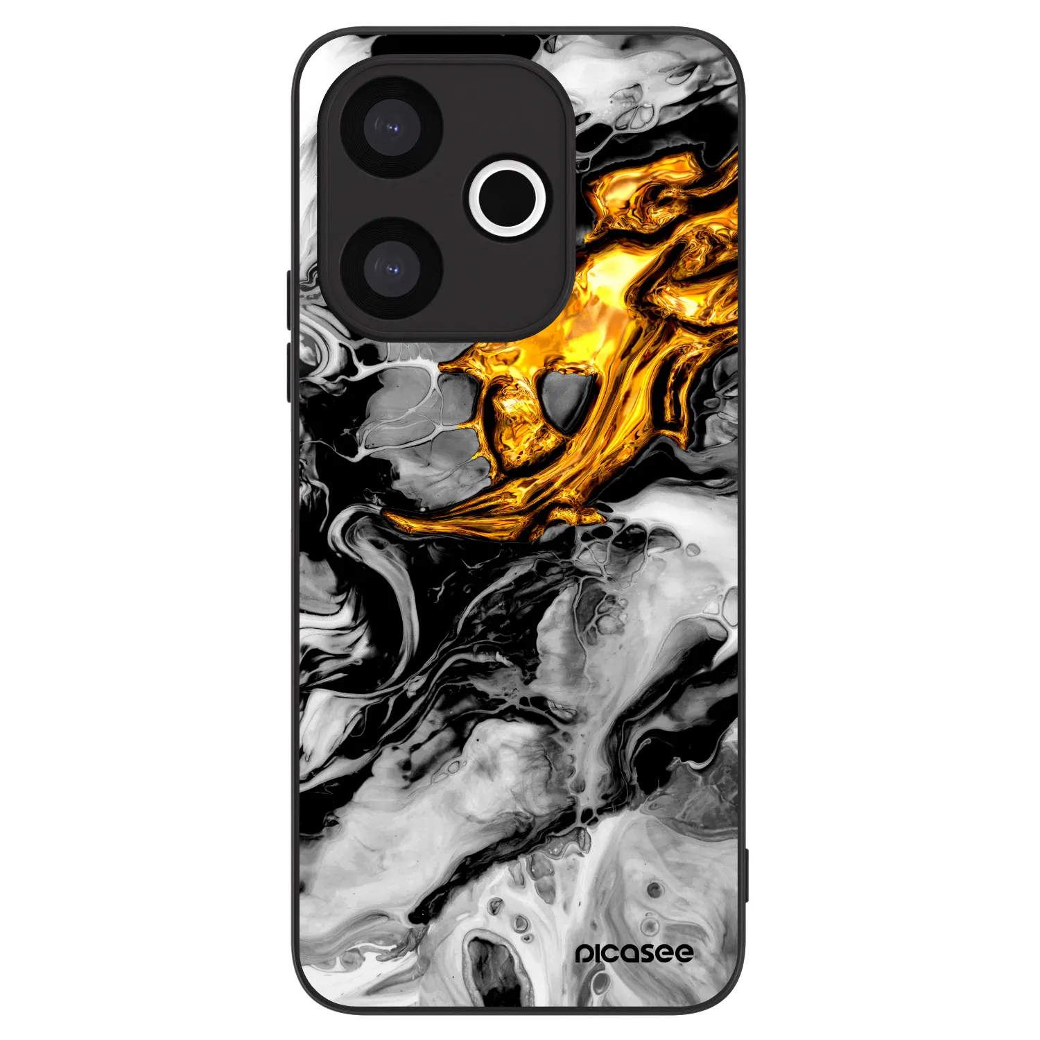 Picasee ULTIMATE CASE für Xiaomi Redmi 13 4G - Black Gold 2
