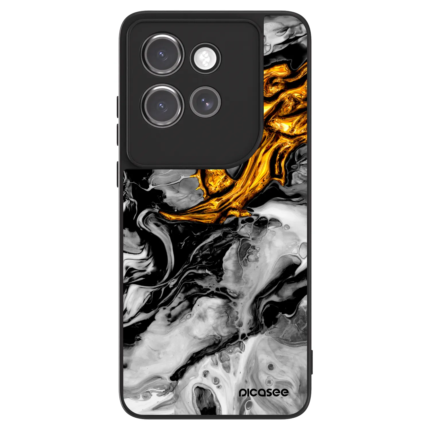 Picasee ULTIMATE CASE für Motorola Edge 50 Neo - Black Gold 2