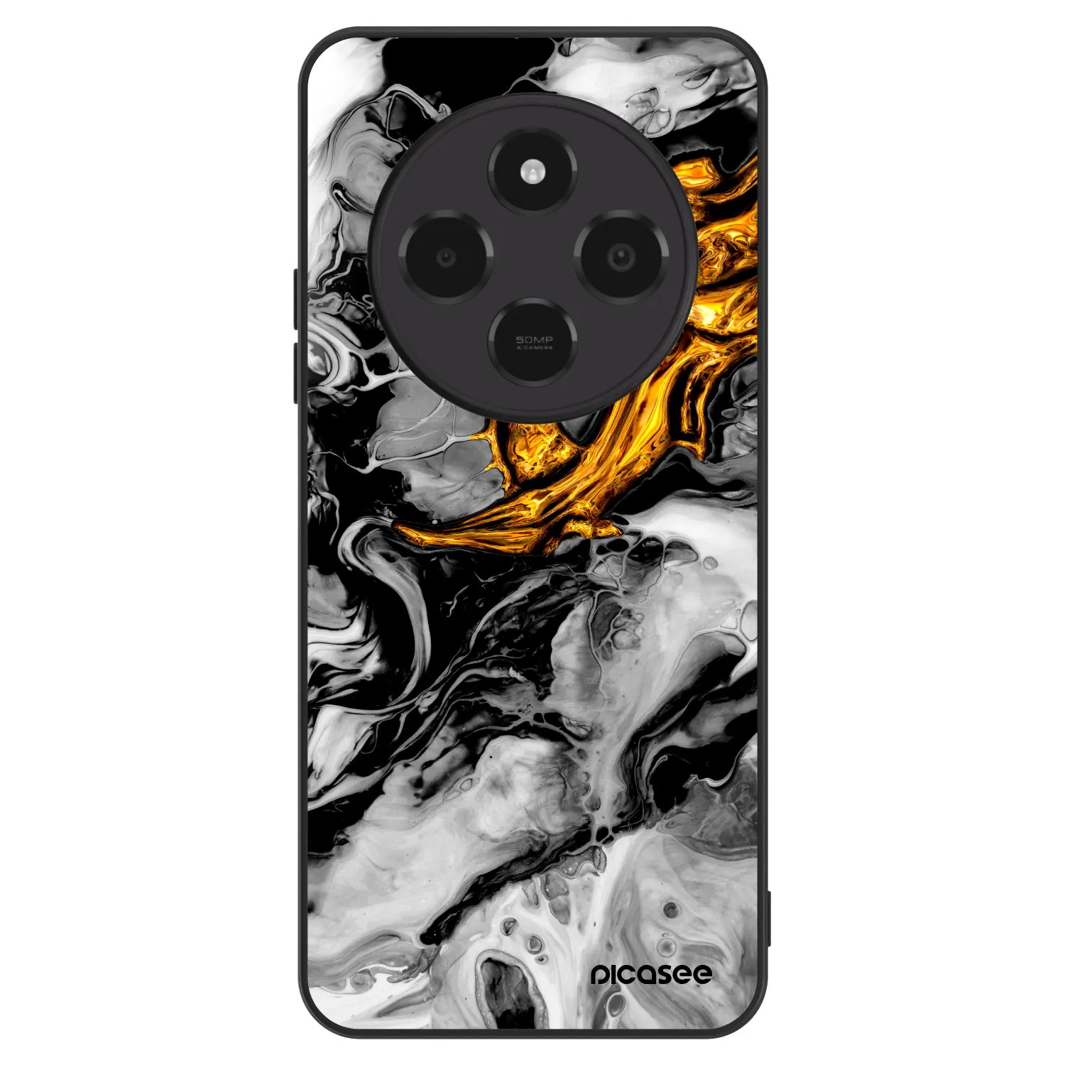 Picasee ULTIMATE CASE für Xiaomi Poco C75 - Black Gold 2