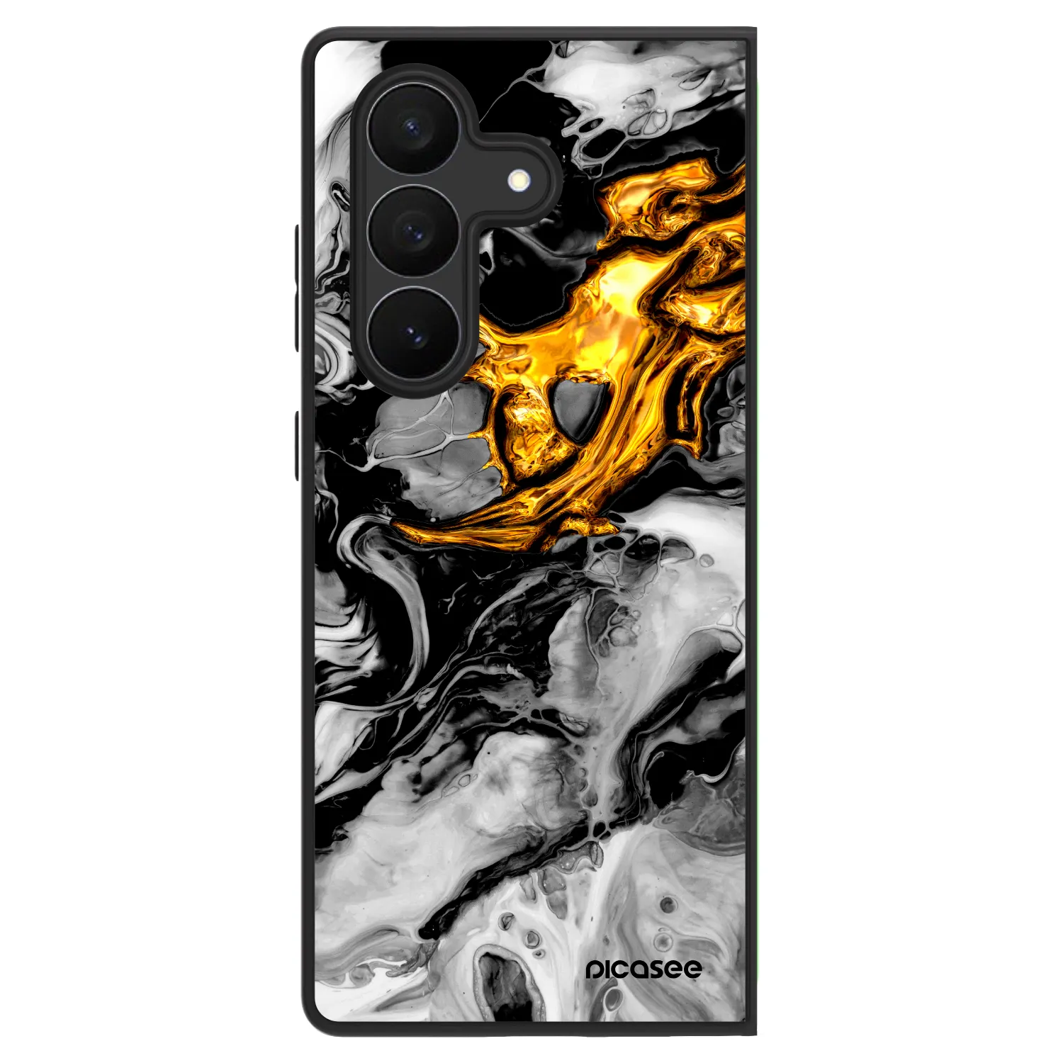 Picasee ULTIMATE CASE für Samsung Galaxy Z Fold7 5G - Black Gold 2