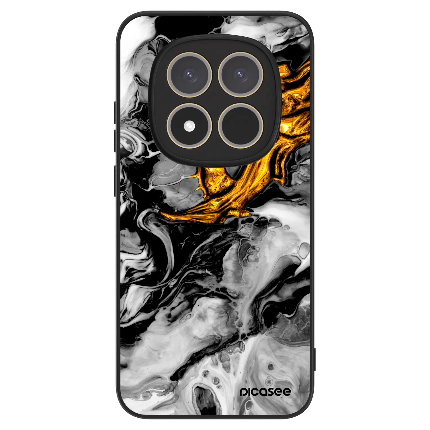 Picasee ULTIMATE CASE für Xiaomi Redmi Note 15 Pro 4G - Black Gold 2