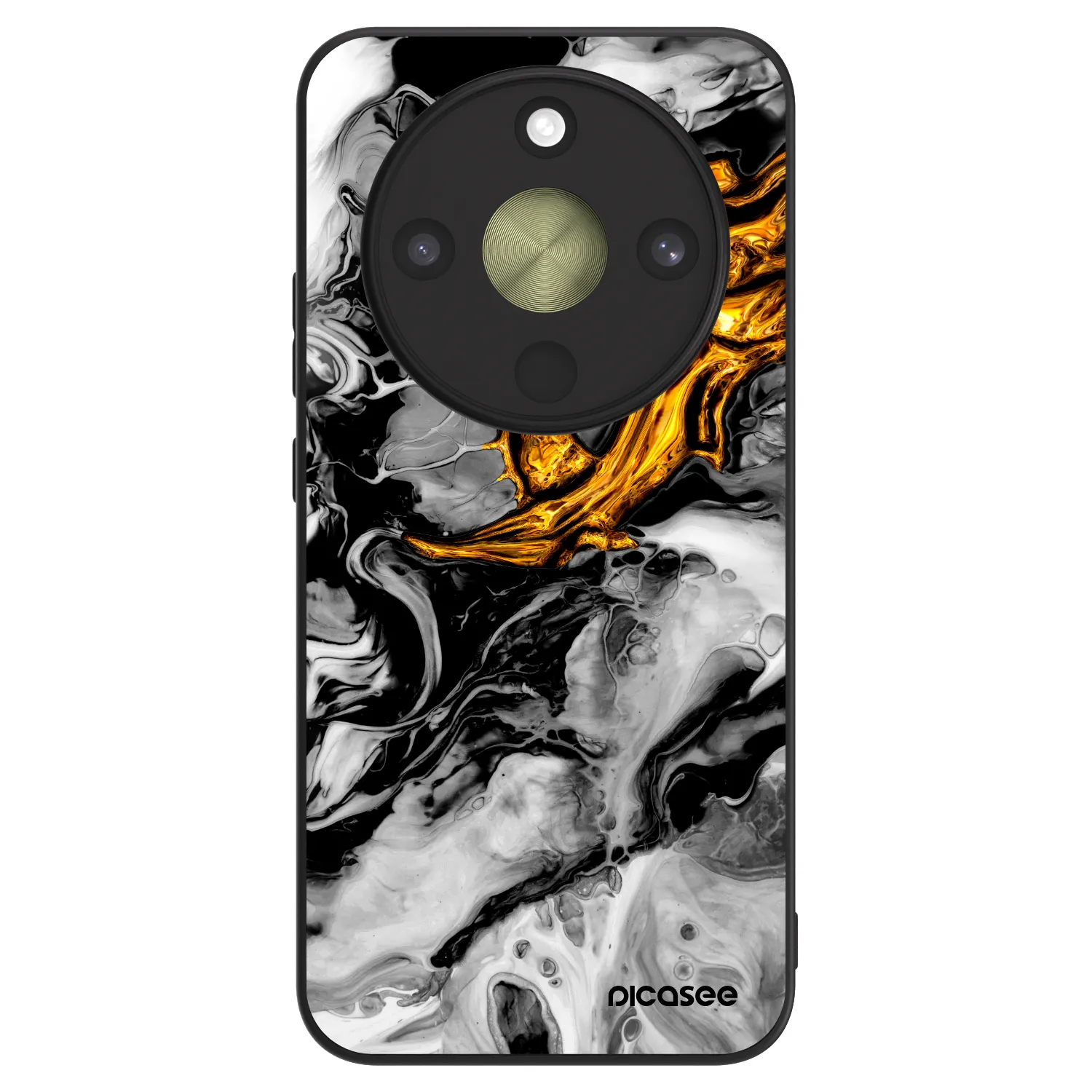 Picasee ULTIMATE CASE für Honor Magic8 Lite 5G - Black Gold 2