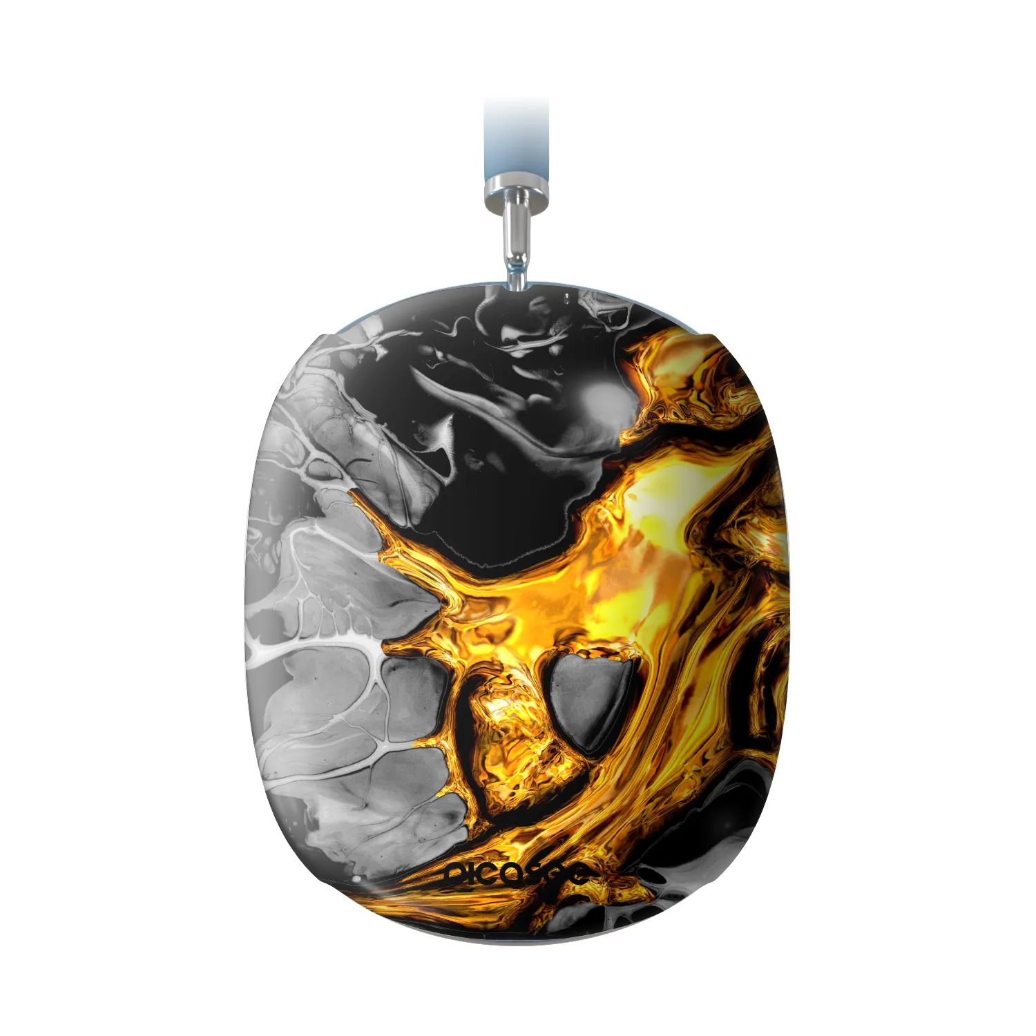 Picasee Obal pro Apple AirPods Max - Black Gold 2